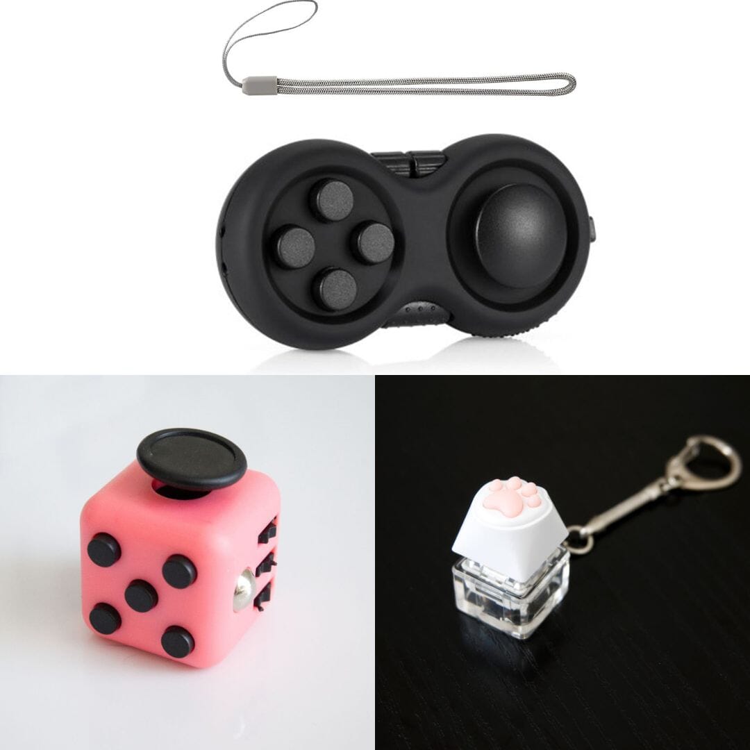 3 Bestselling Fidgets Bundle Blush Pink All Black 