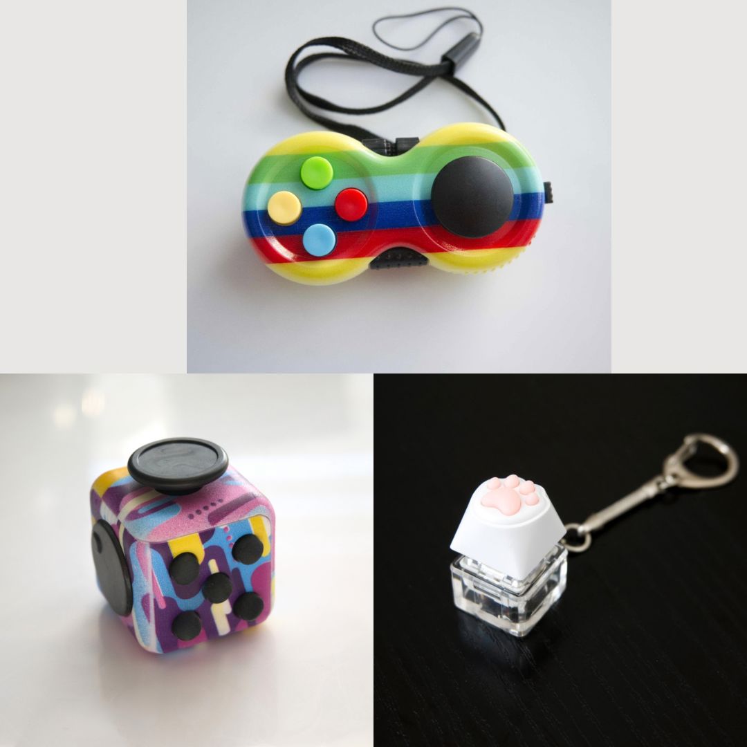 3 Bestselling Fidgets Bundle 80’s Retro Rainbow 