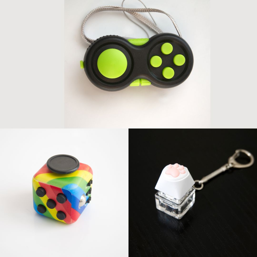 3 Bestselling Fidgets Bundle Rainbow Green 