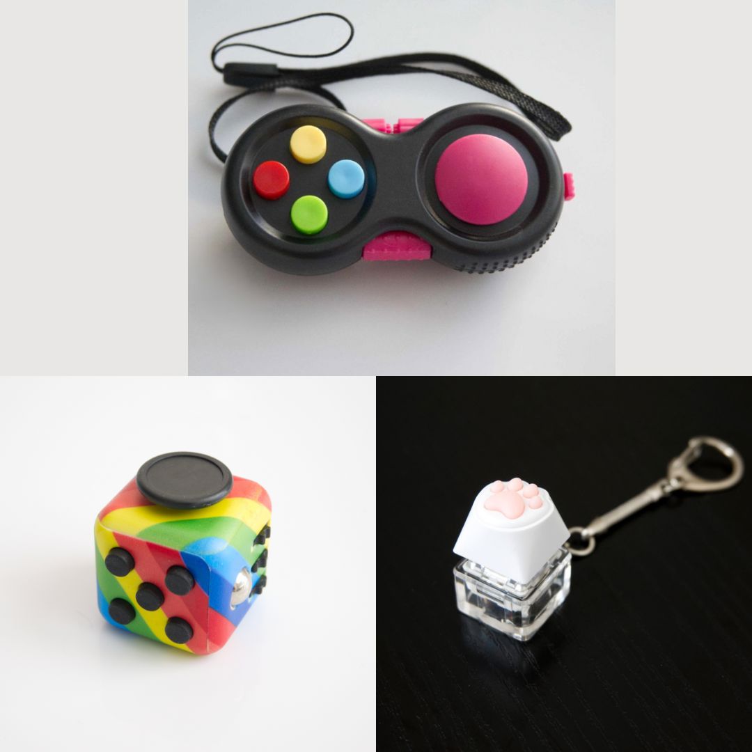 3 Bestselling Fidgets Bundle Rainbow Pink 