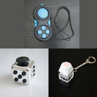 3 Bestselling Fidgets Bundle Metallic Silver Turquoise 