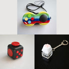 3 Bestselling Fidgets Bundle Red & Black Rainbow 