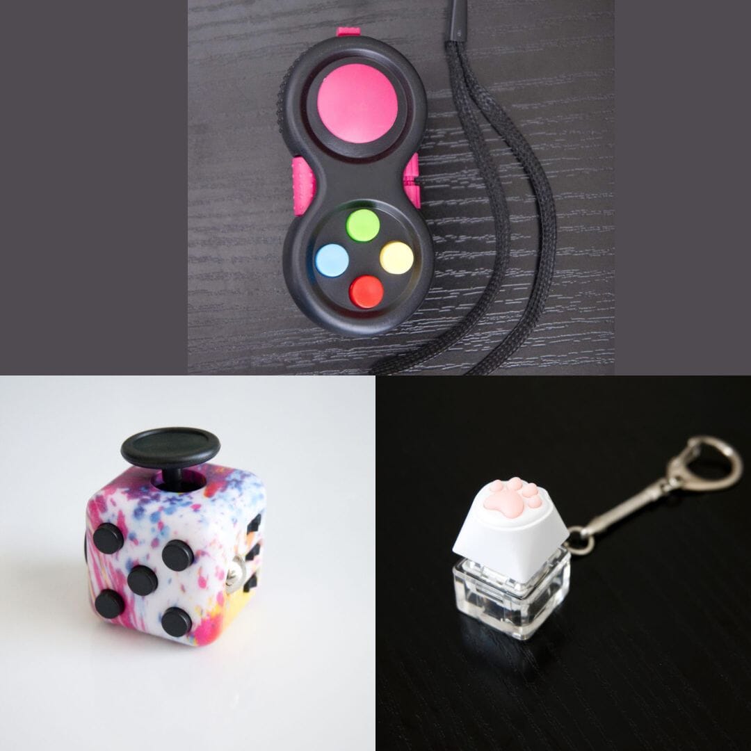 3 Bestselling Fidgets Bundle Paint Splatter Pink 