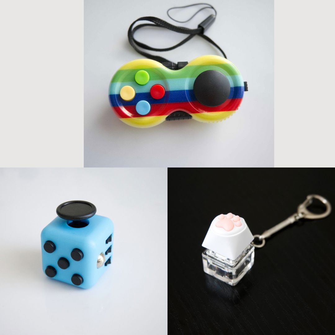 3 Bestselling Fidgets Bundle Sky Blue Rainbow 