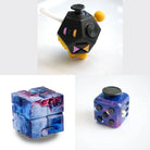 3 Fidgeting Cubes Bundle Galaxy Galaxy Black & Yellow Multi Color