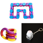 3 Fidget Toys Bundle (choose your colors) The Autistic Innovator Blue & Pink Purple red yellow 