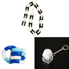 3 Fidget Toys Bundle (choose your colors) The Autistic Innovator Black & White Blue white deep blue 