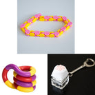 3 Fidget Toys Bundle (choose your colors) The Autistic Innovator Pink & Orange Purple red yellow 