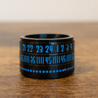 Glow-in-the-Dark Number Spinner Fidget Ring The Autistic Innovator Black 7 