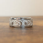 Vintage Style Moon and Star Spinner Ring The Autistic Innovator 10 Silver 