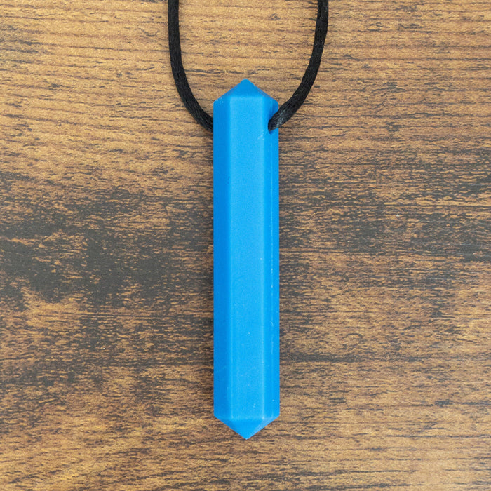 Prism Pendant Chew Necklace The Autistic Innovator Blue 