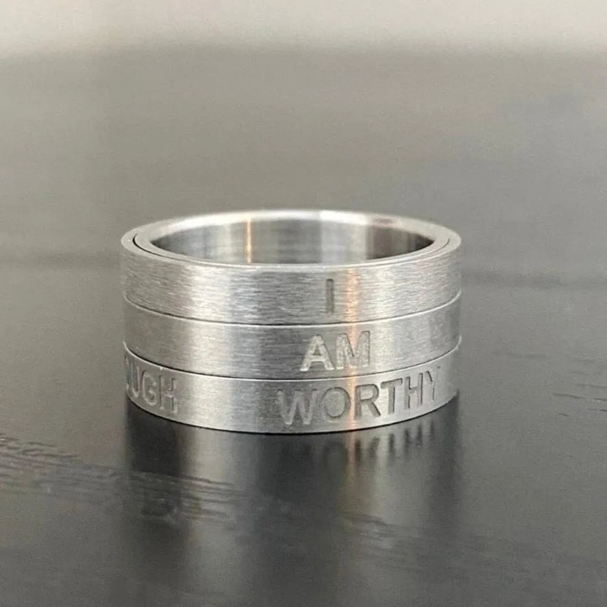 Affirmation Spinner Fidget Ring by The Autistic Innovator 5 