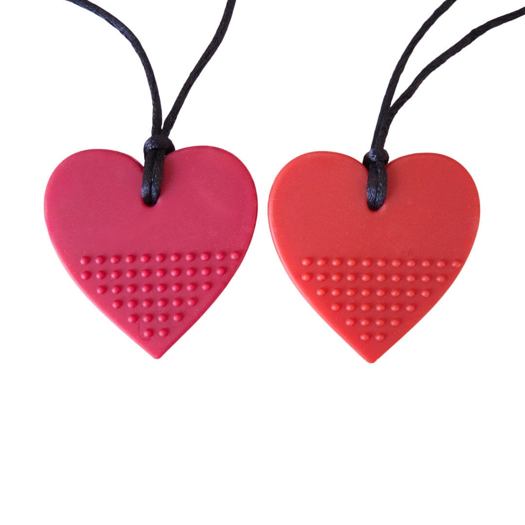 Heart Chew Necklace by The Autistic Innovator The Autistic Innovator 2 Pack 