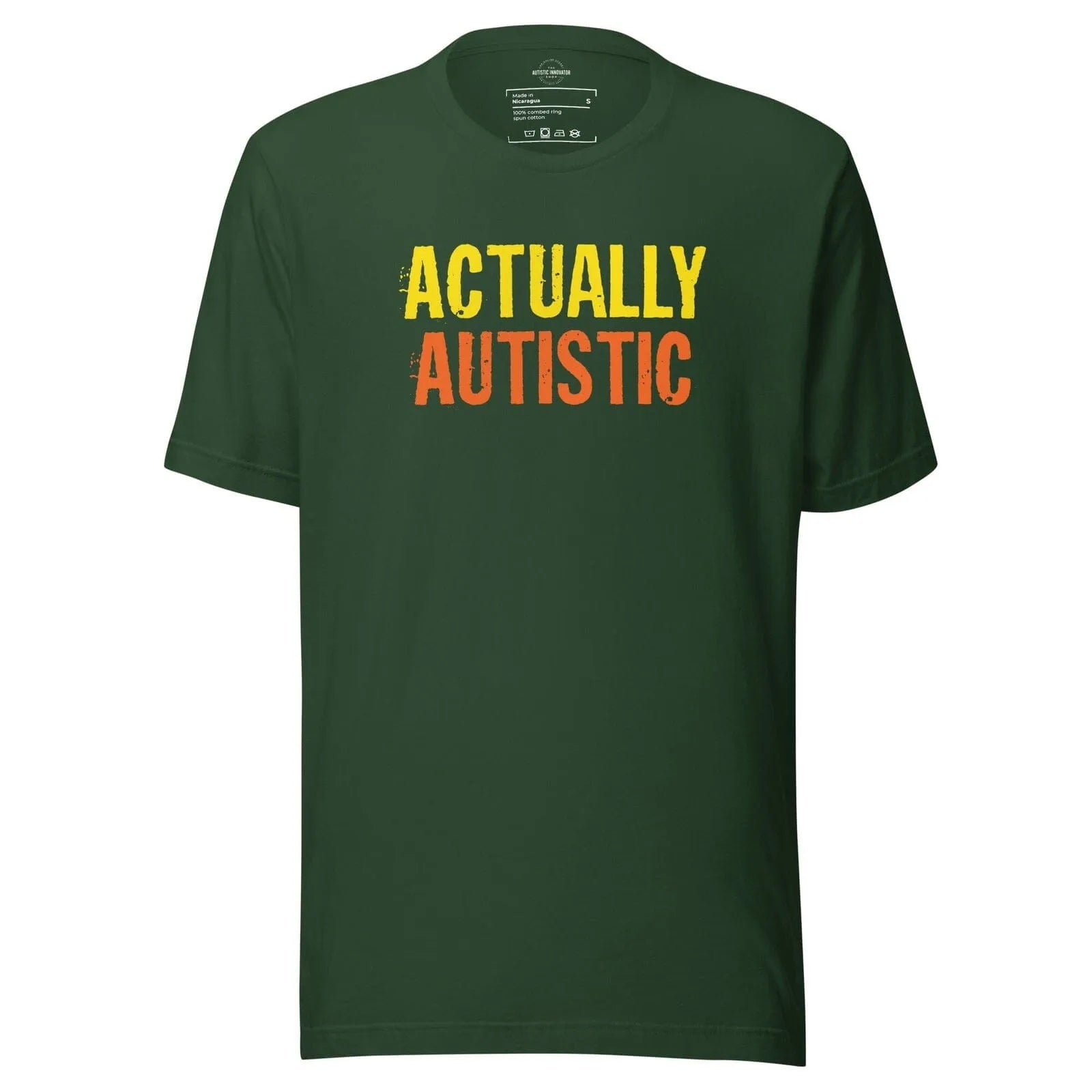 Actually Autistic Unisex t-shirt Forest S 