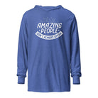 Amazing People Don't Always Speak Unisex Hooded long-sleeve tee Heather True Royal XS 