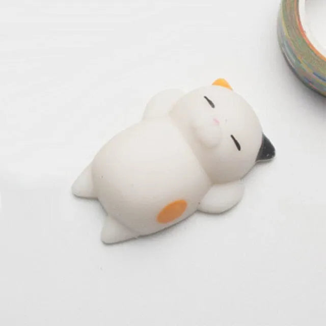 Animal Mini Squishy Stim Toy Calico Cat 