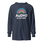 AuDHD Acceptance Hooded long-sleeve tee Heather Navy XS 