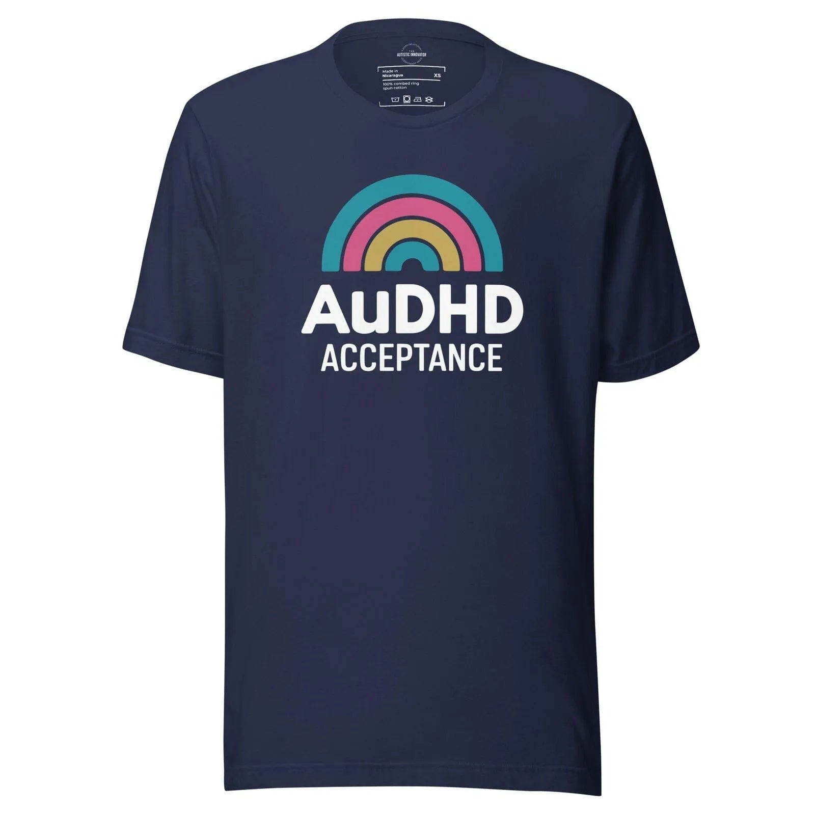 AuDHD Acceptance Unisex t-shirt Navy XS 