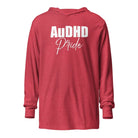 AuDHD Pride Hooded long-sleeve tee Heather Red XS 