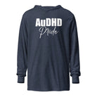AuDHD Pride Hooded long-sleeve tee Heather Navy XS 
