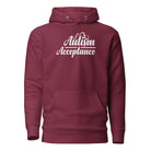 Autism Acceptance Unisex Hoodie Maroon S 