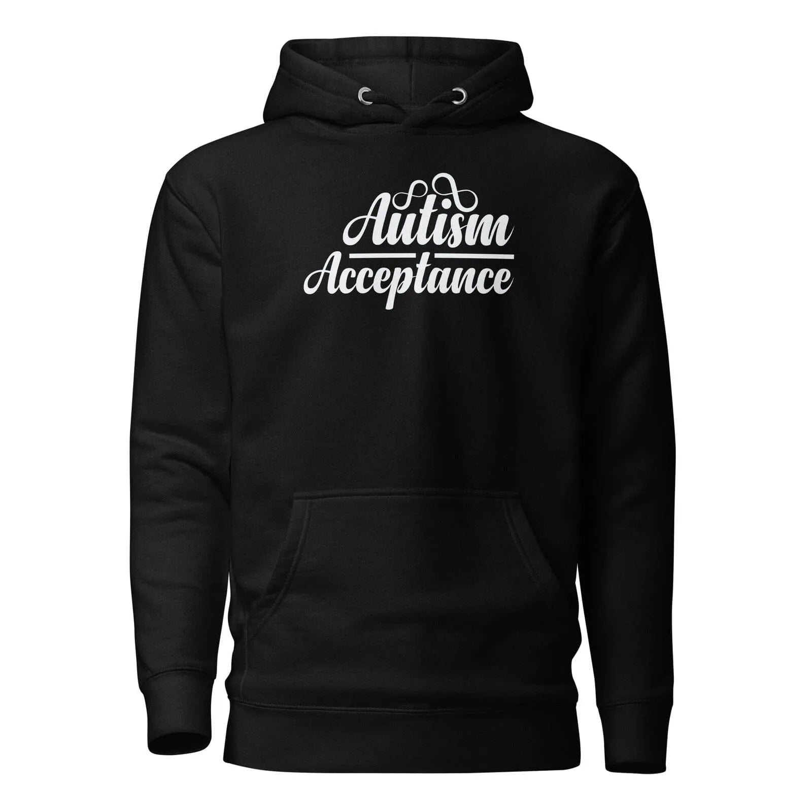 Autism Acceptance Unisex Hoodie Black S 