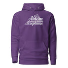 Autism Acceptance Unisex Hoodie Purple S 