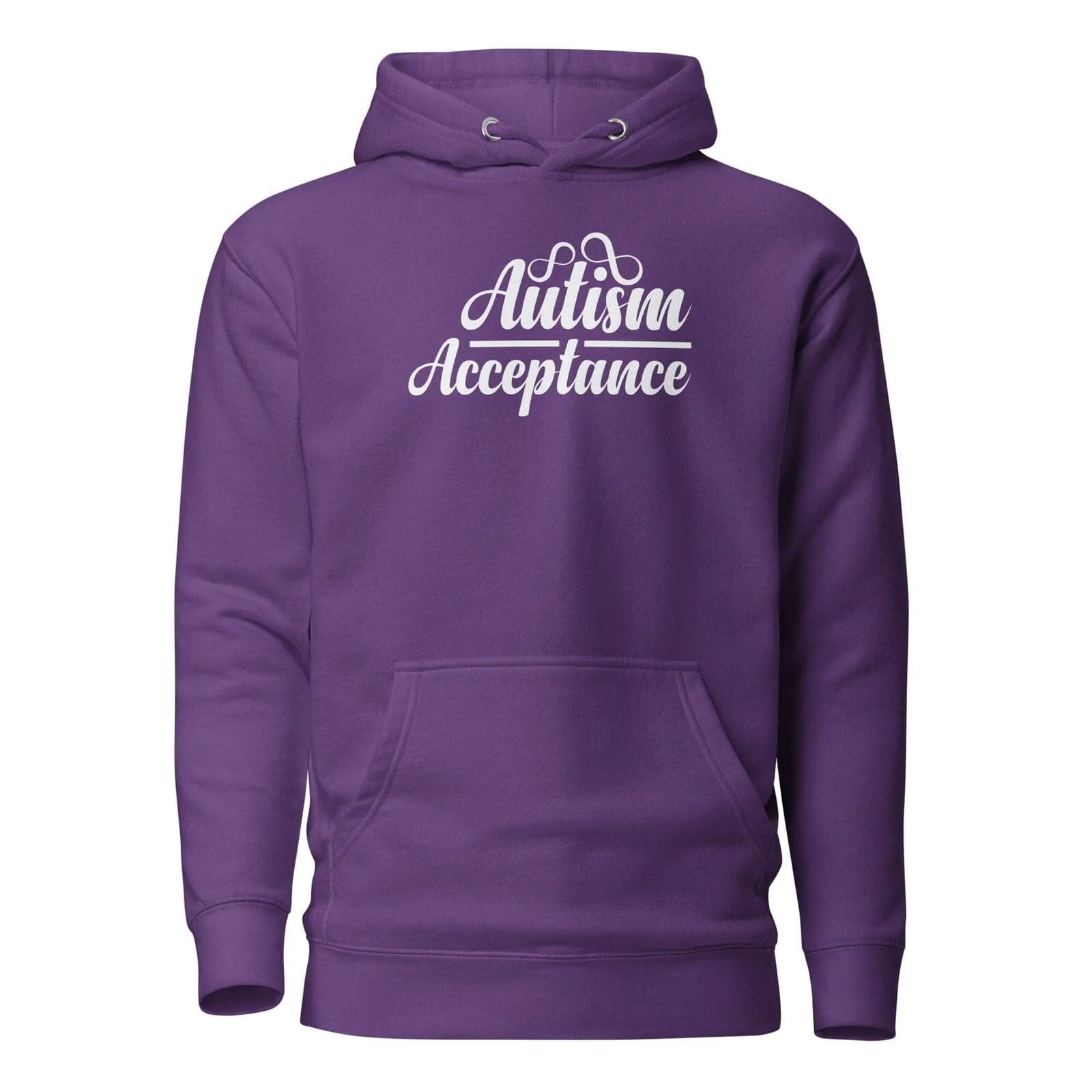 Autism Acceptance Unisex Hoodie Purple S 
