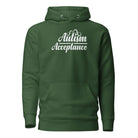 Autism Acceptance Unisex Hoodie Forest Green S 