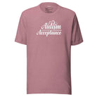 Autism Acceptance Unisex t-shirt Heather Orchid S 