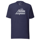 Autism Acceptance Unisex t-shirt Heather Midnight Navy S 