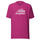 Autism Acceptance Unisex t-shirt Berry S 