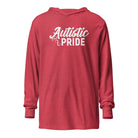 Autistic Pride Unisex Hooded long-sleeve tee Heather Red XS 