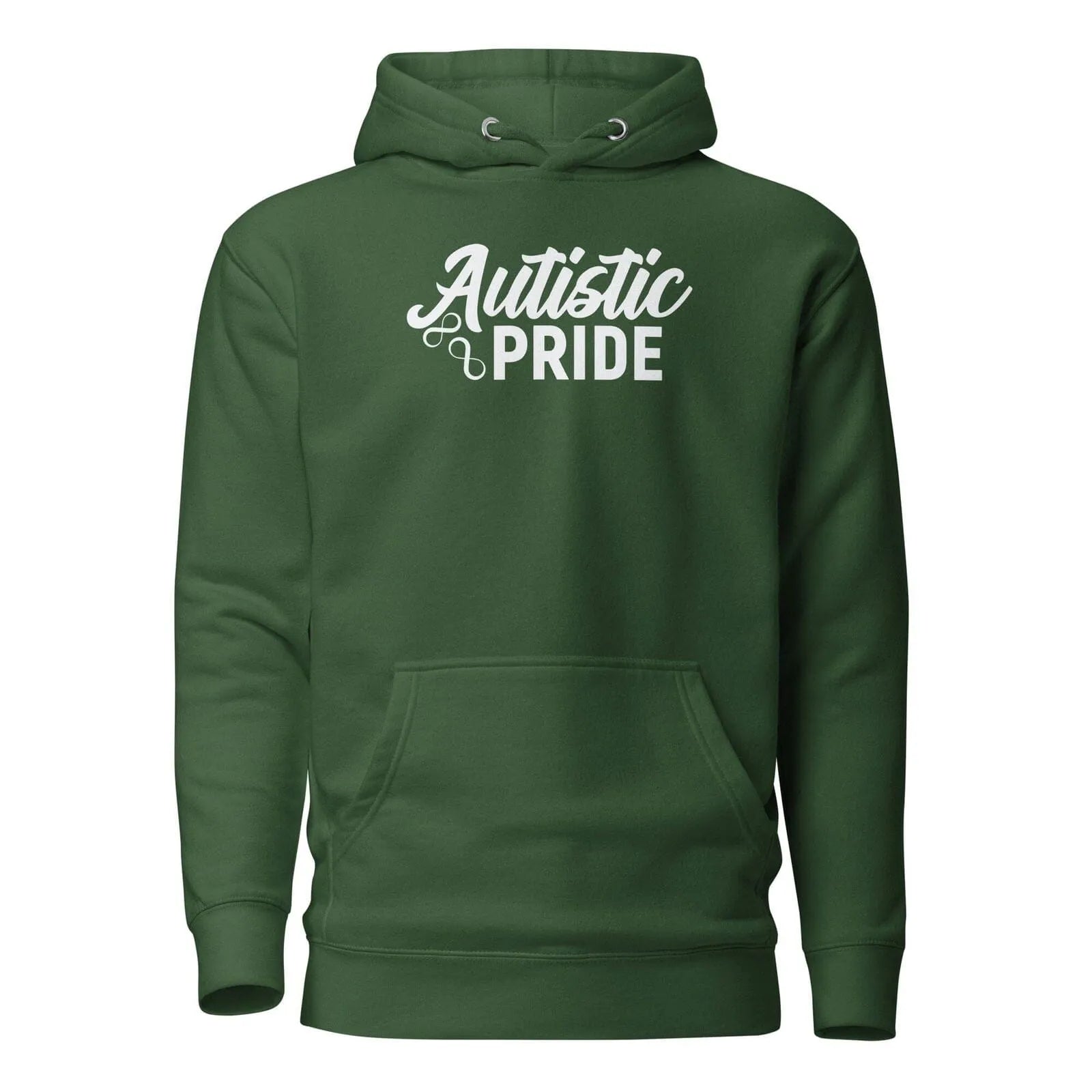 Autistic Pride Unisex Hoodie Forest Green S 