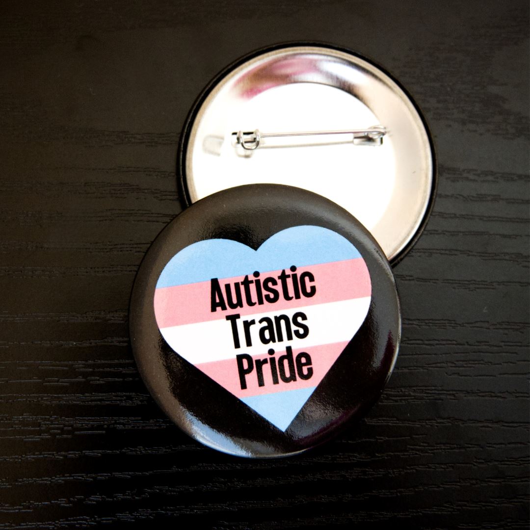 Autistic Trans Pride Pin - The Autistic Innovator