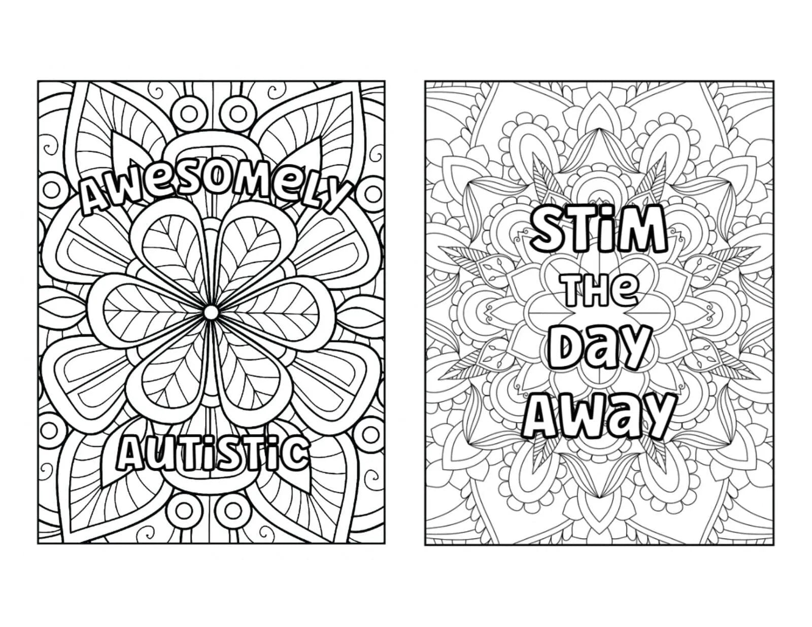 Awesomely Autistic Printable Coloring Book 