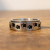 Paw Print Spinner Fidget Ring The Autistic Innovator 