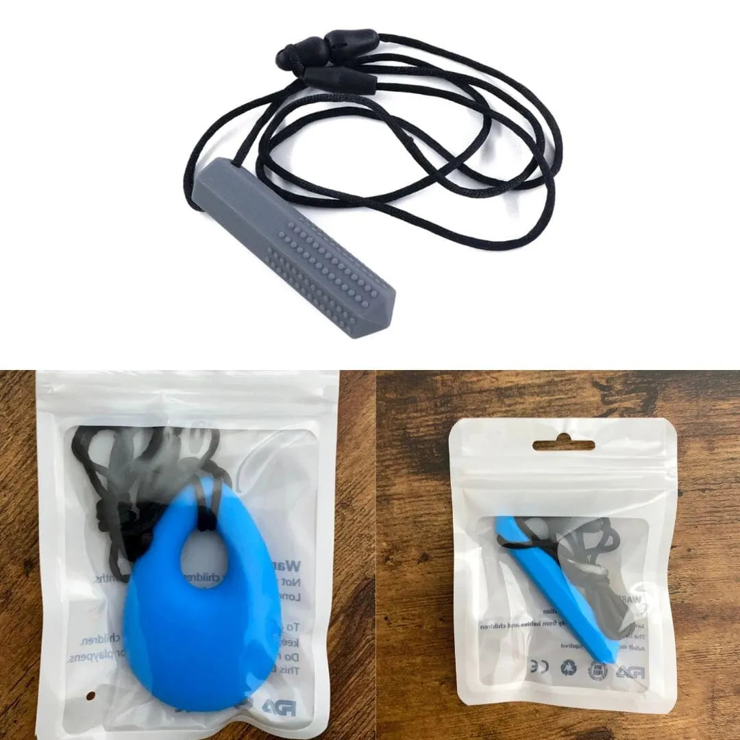 Chew Necklace Favorites Bundle (choose your colors) Grey Blue Blue