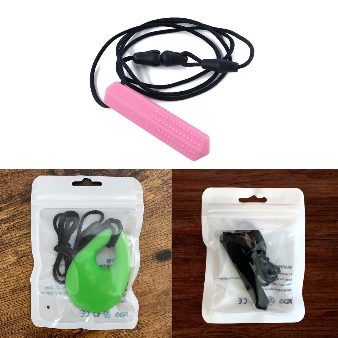 Chew Necklace Favorites Bundle (choose your colors) The Autistic Innovator Pink Green Black