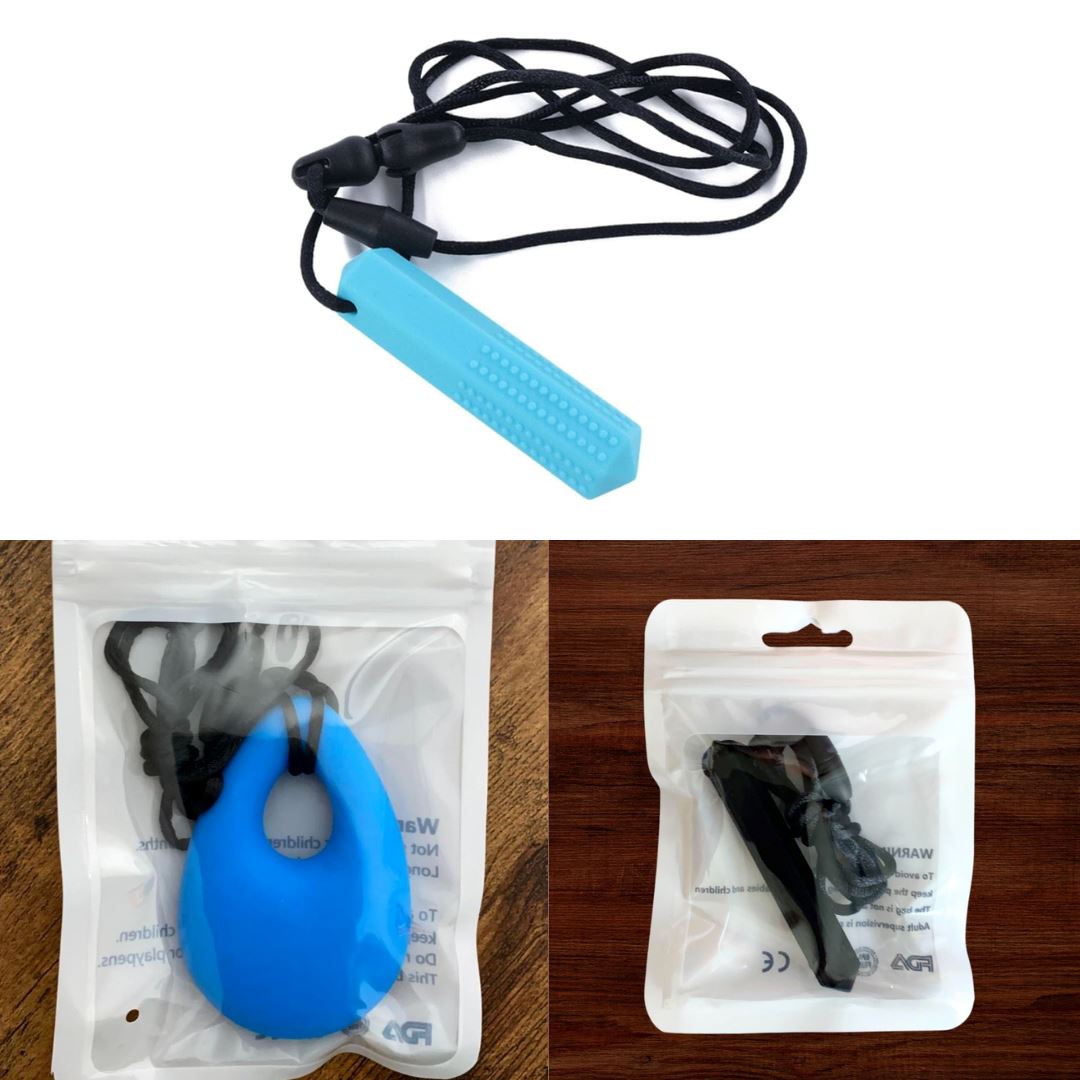 Chew Necklace Favorites Bundle (choose your colors) The Autistic Innovator Blue Blue Black