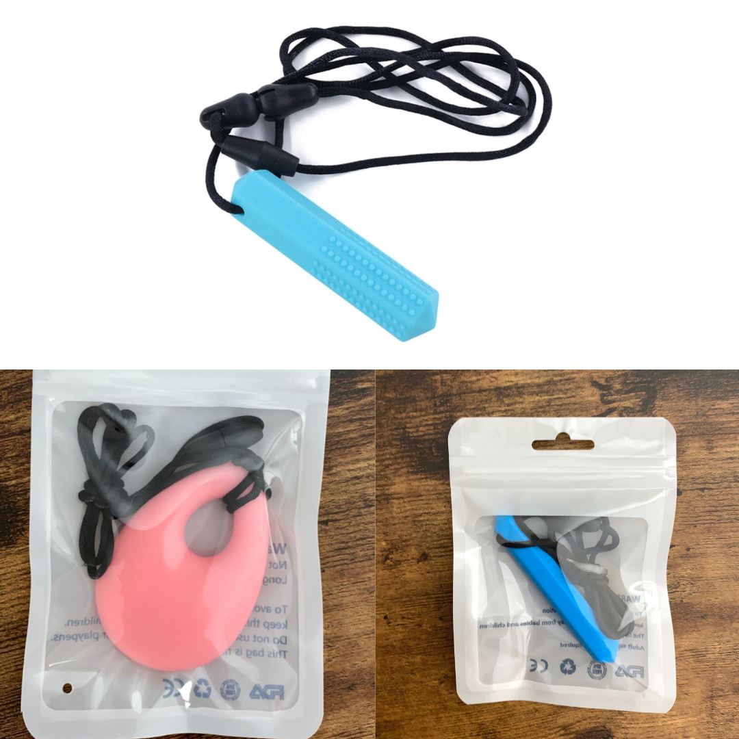 Chew Necklace Favorites Bundle (choose your colors) The Autistic Innovator Blue Pink Blue