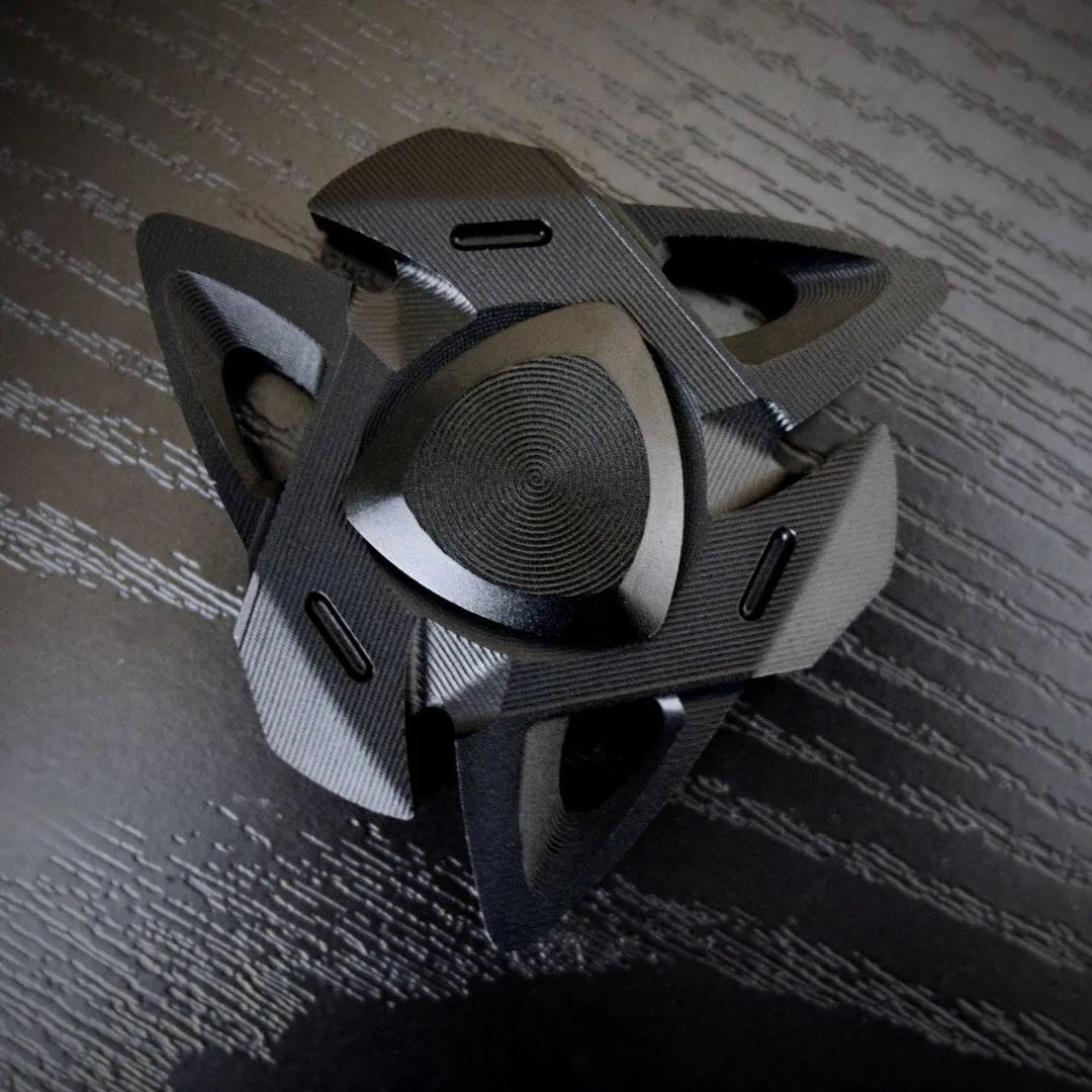 Black Metal Fidget Spinner 