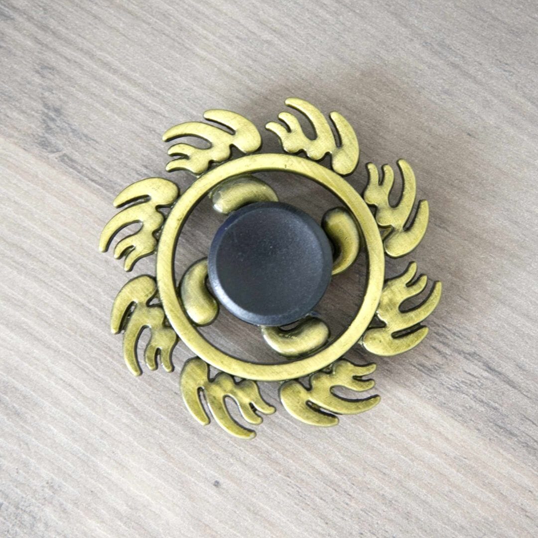 Brass Fidget Spinner Sun 