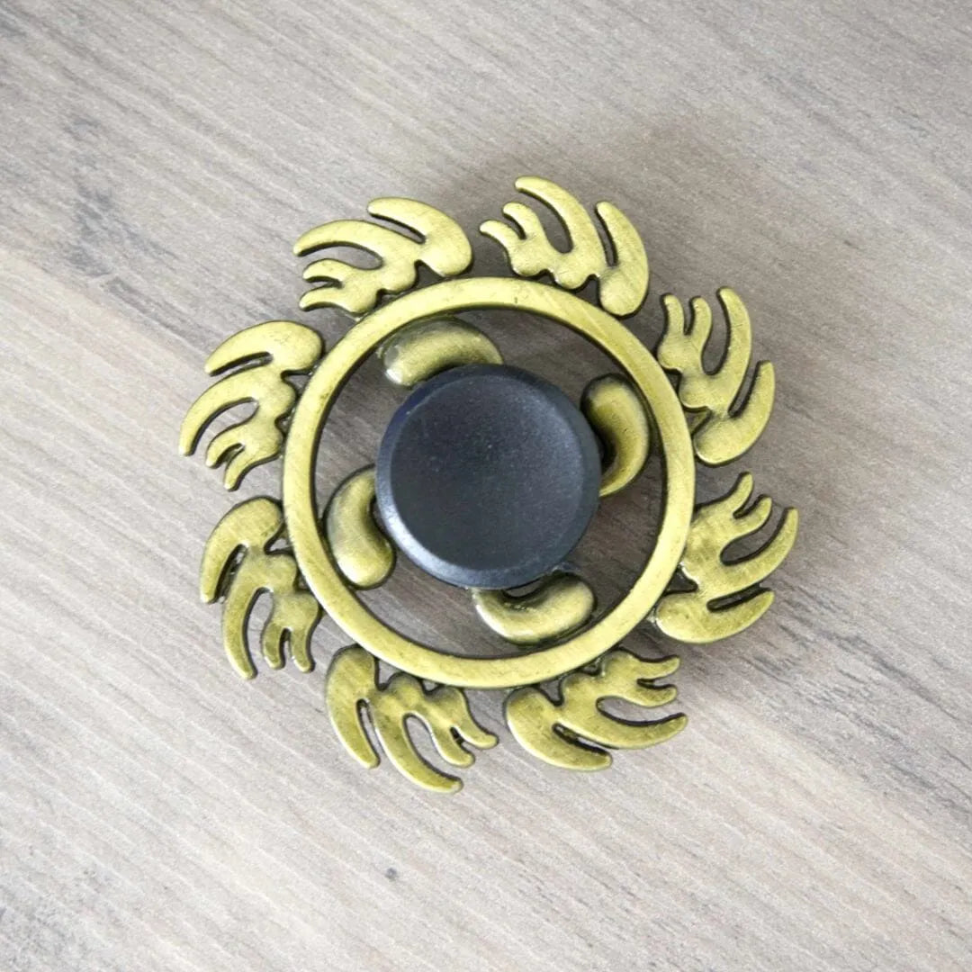 Brass Fidget Spinner Sun 
