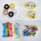 Bulk Fidget Toy Bundle (18 Fidgets) Metallic Yellow 