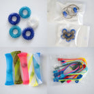 Bulk Fidget Toy Bundle (18 Fidgets) Blue Ocean Blue 