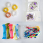 Bulk Fidget Toy Bundle (18 Fidgets) Golden Purple 