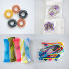 Bulk Fidget Toy Bundle (18 Fidgets) Rose Rainbow Purple 