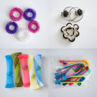 Bulk Fidget Toy Bundle (18 Fidgets) Pink Dreams Black 