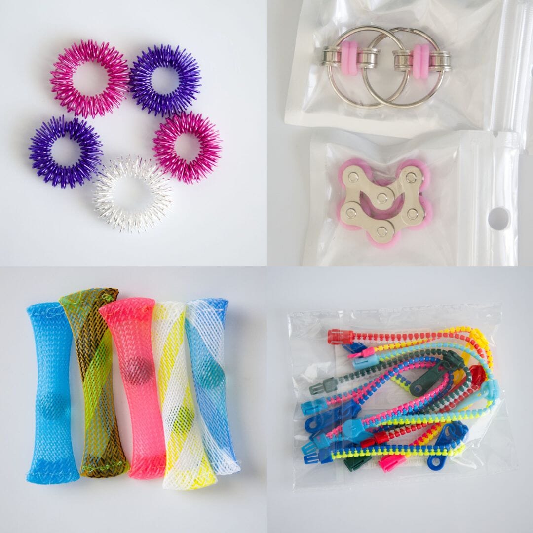 Bulk Fidget Toy Bundle (18 Fidgets) Pink Dreams Pink 